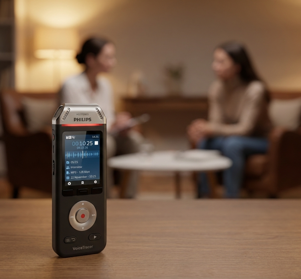 Philips VoiceTracer DVT2110 8GB Stereo Audio Recorder