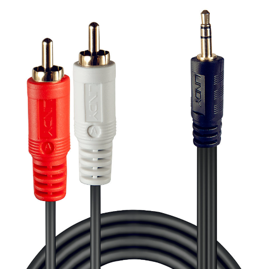Lindy 2RCA to 3.5mm Stereo Cable – Premium Audio Adapter
