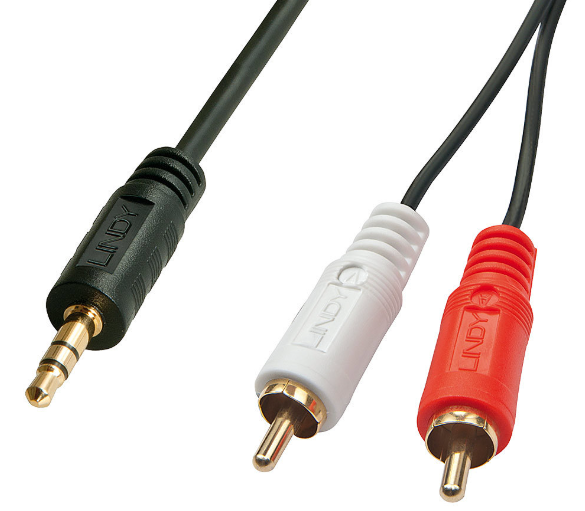 Lindy 2RCA to 3.5mm Stereo Cable – Premium Audio Adapter