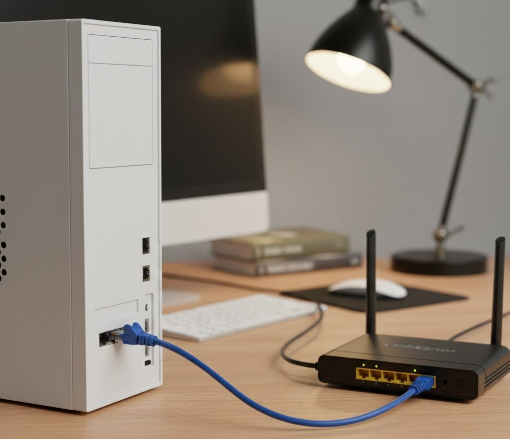 LinkQnet CAT5e Blue Network Cable