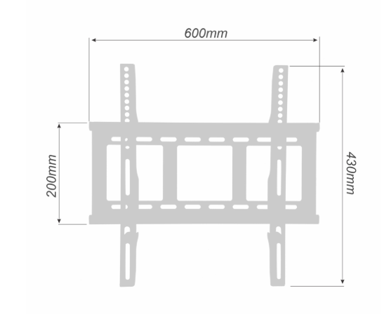 LED Wall Mount Bracket 32–60" – 60kg Fixed