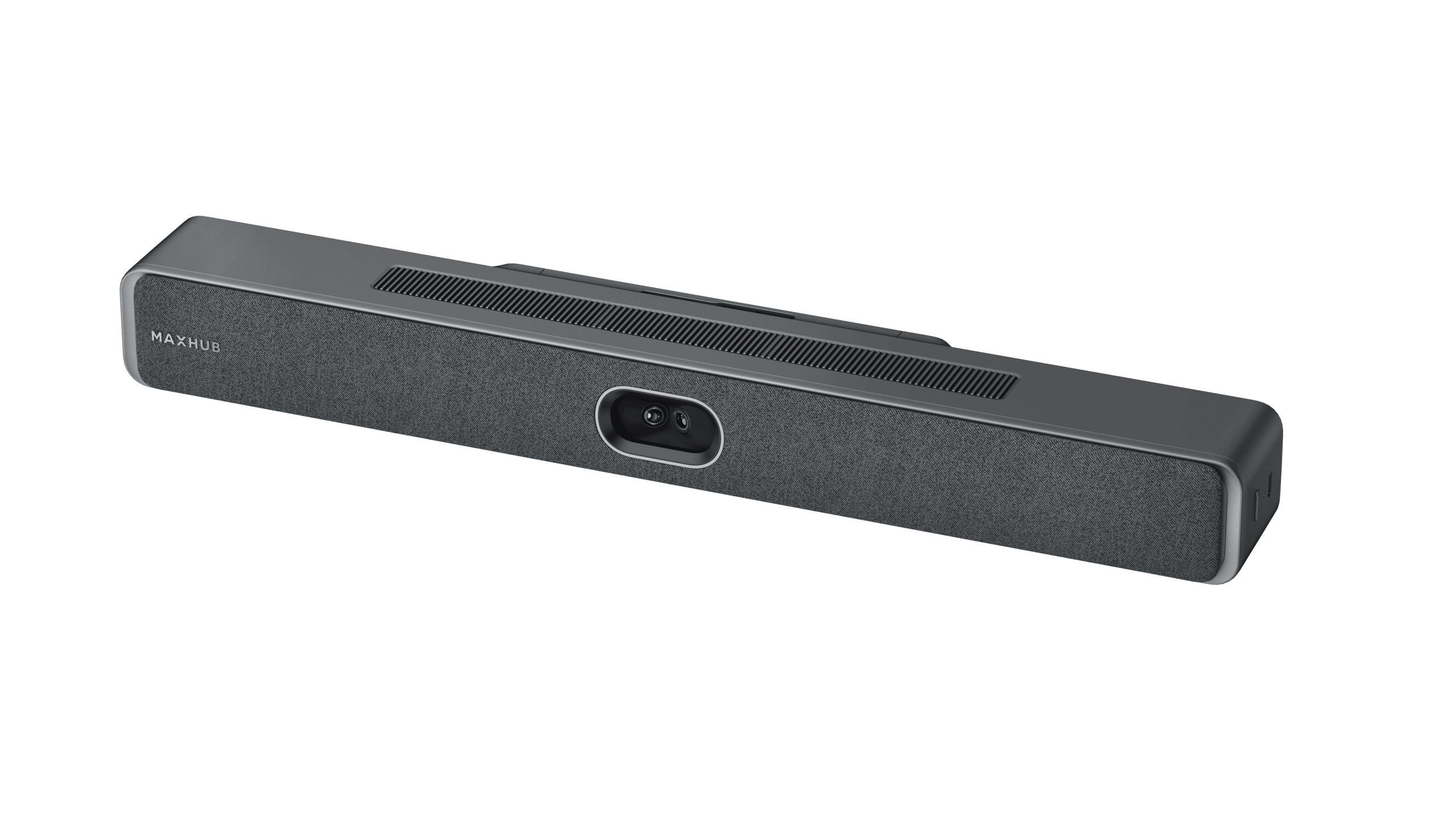 MAXHUB XBar video conferencing bar angled front view