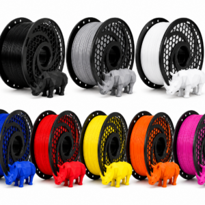 Multiple color SAF TPU 95A Filament, supplied on a 500g spool.