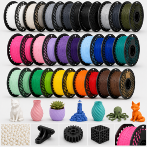 SAF PLA premium 3D printer filament in multiple colours for everyday 3D printing